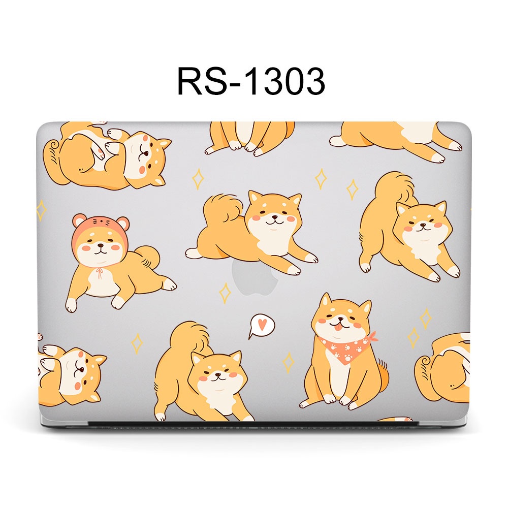 Hoạt Hình Ốp Máy Tính Bảng Cứng Trong Suốt Hình Chó Mèo Cho macbook air 15 pro 13 inch 14 inch 15 16 inch 2023 2022 m2 2021 m1 2020