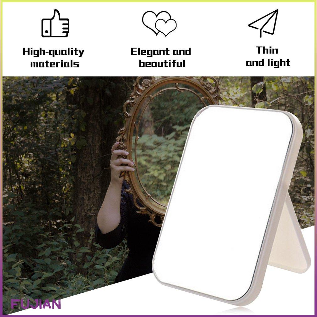 Gương trang điểm mặt Máy tính để bàn Gương trang điểm gấp lớn Gương vuông di động