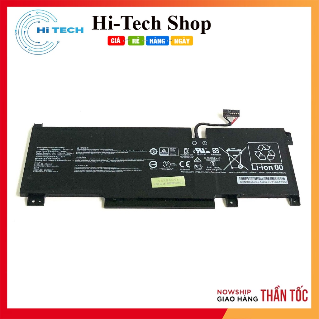 PIN [ZIN] Msi Pulse GL66 11UCK-200XPL 11UDK 255VN GL76 11UG BTY-M492 Battery