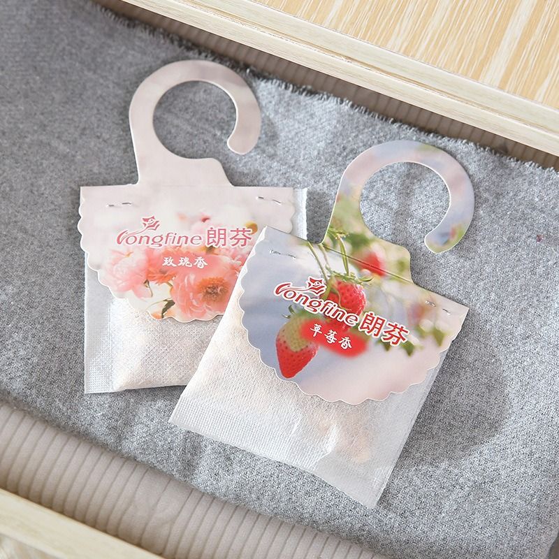 1 Túi thơm hương thiên nhiên khử mùi thơm phòng, tủ quần áo, xe hơi có móc treo 7.5x7.5cm