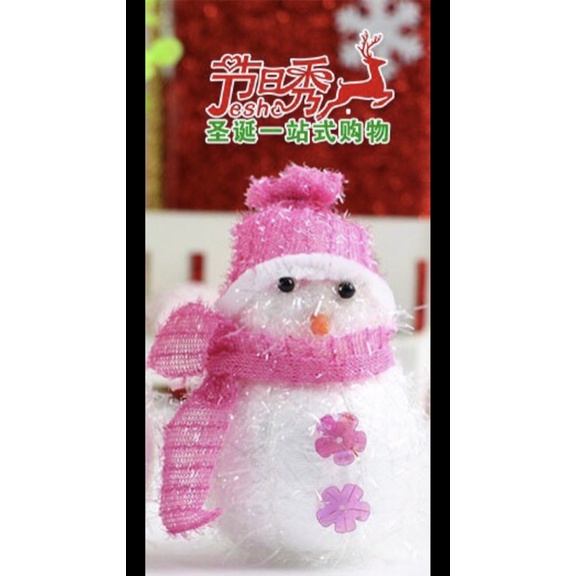 Người tuyết xốp choàng khăn trang trí noel, người tuyết tạo không khí giáng sinh