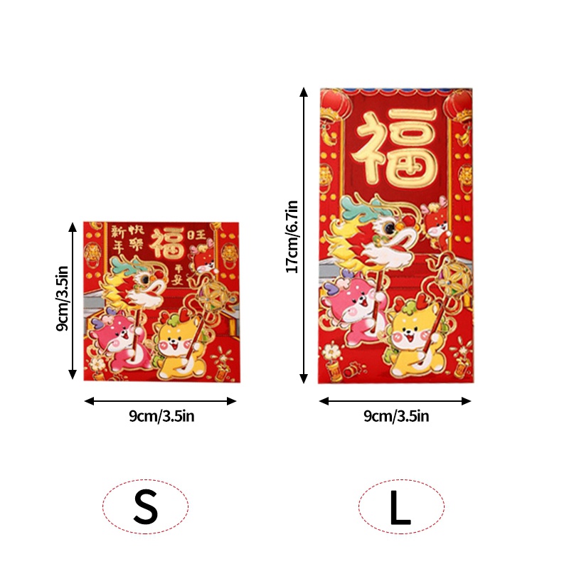 Bao Lì Xì Đỏ Phong Cách Trung Hoa Truyền Thống Năm 2024