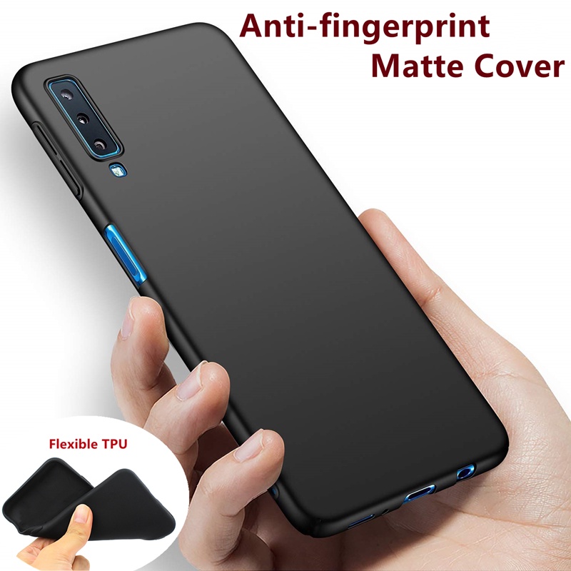 Dành Cho Samsung Galaxy A7 2018 SM-A750F A750FN A750 series Slim Soft Micro-frosted Matte Silicone C