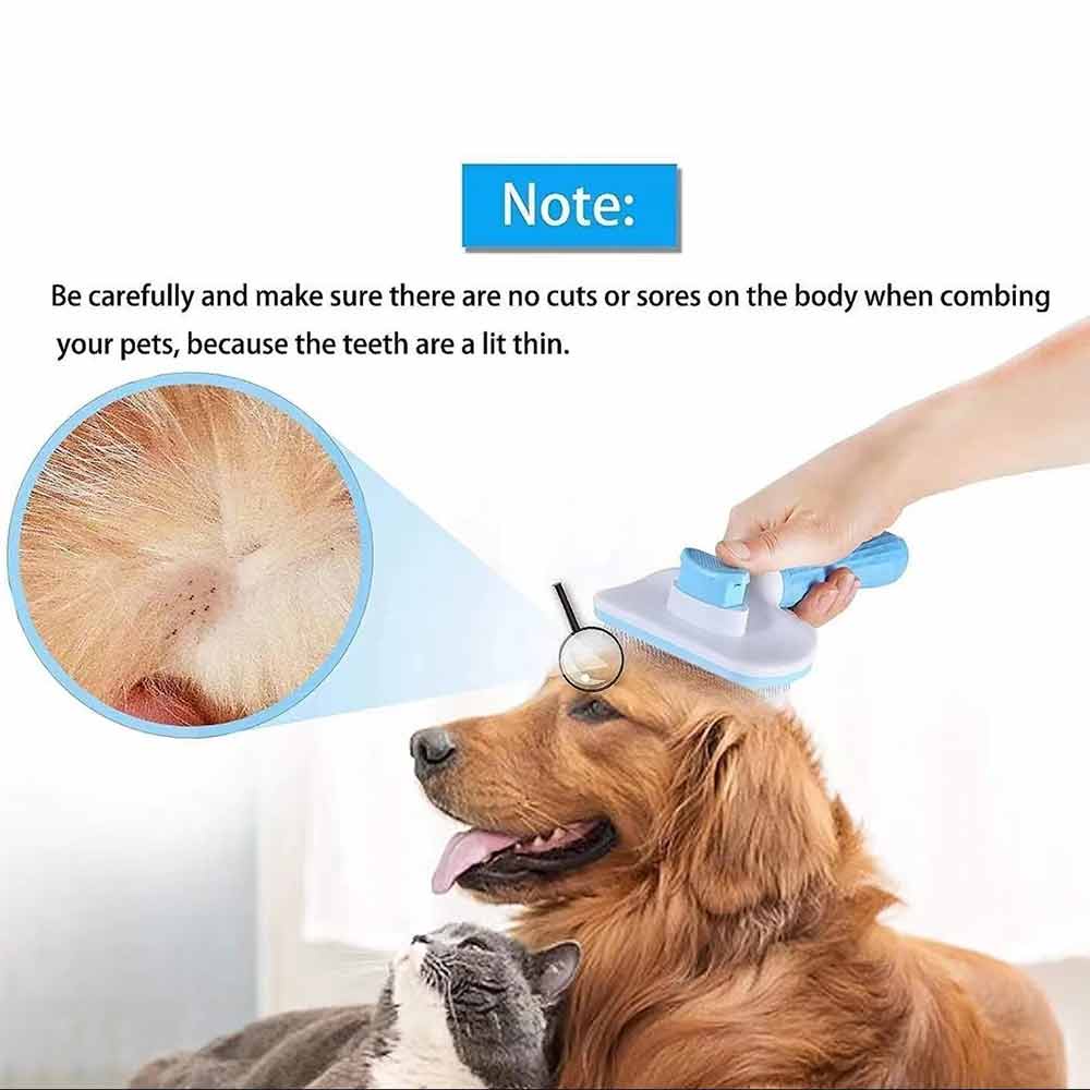 One click hair removal pet comb friendly pet skin protection design effectively removes dead hair