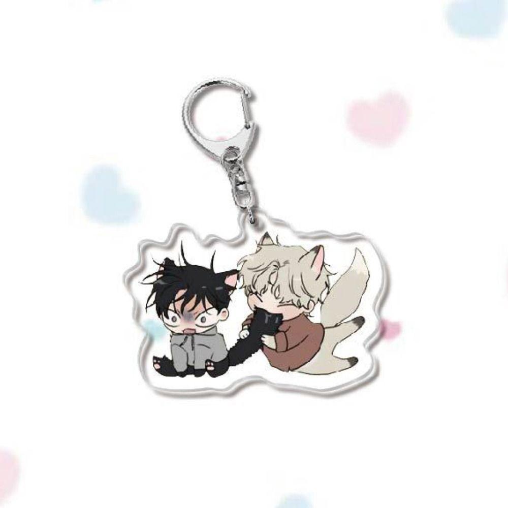 Mmluck yaoi Móc Chìa Khóa acrylic Hình Nhân Vật anime yaoi Hàn Quốc Sáng Tạo