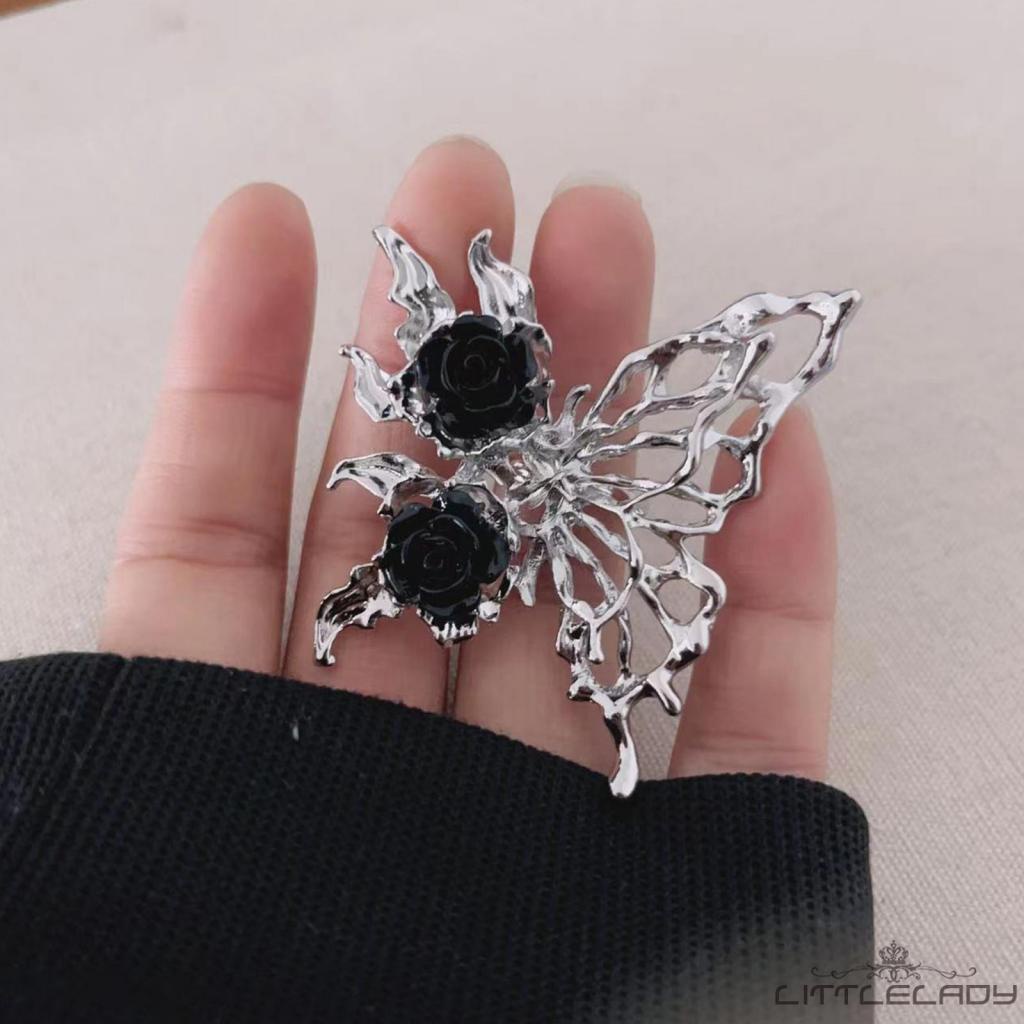 Ltl-nhẫn Hoa Hồng Lớn Hình Bướm Dễ Thương Có Thể Điều Chỉnh Kỷ Niệm Trang Sức Kỷ Niệm Lý Tưởng Thời Trang Nữ