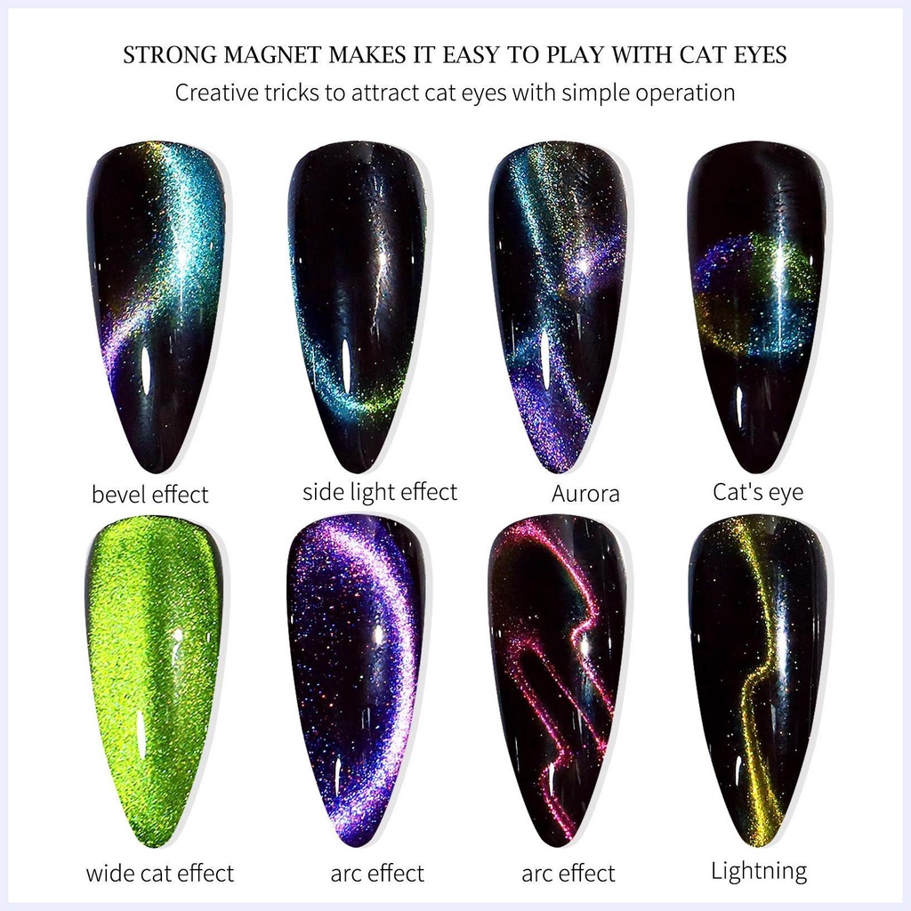 Cateye Thanh Nam Châm Đánh Bóng Móng Tay Mắt Mèo