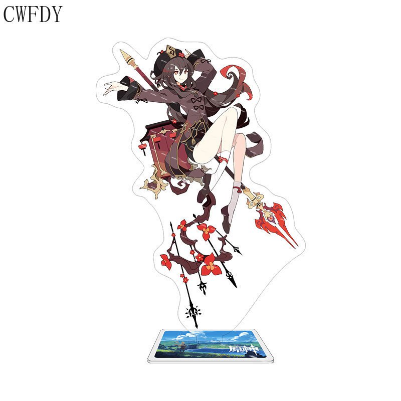 Mô hình Standee Game Genshin Impact Arcylic Stand Figure Hutao Ganyu Raiden Shogun Venti Ayato Kokomi Xiao Cosplay