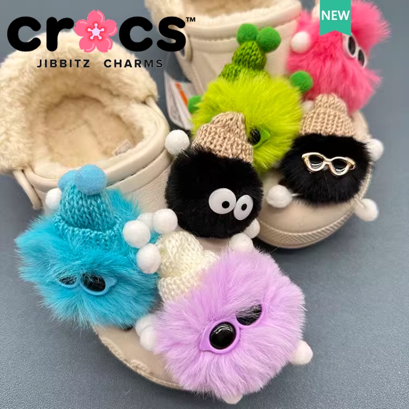 Jibbitz Phụ Kiện Trang Trí Hình Giày crocs Hoạt Hình Nhồi Bông Đáng Yêu Có Khóa Cài diy