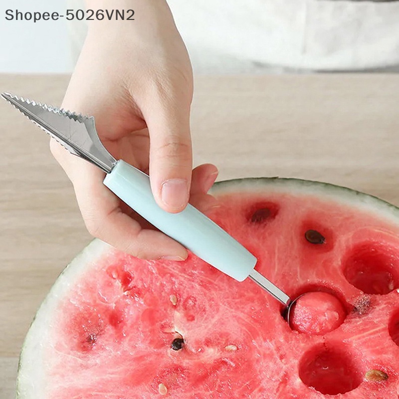 Dao Cạo Trái Cây Hai Đầu Bằng Thép Không Gỉ Dạng Lượn Sóng