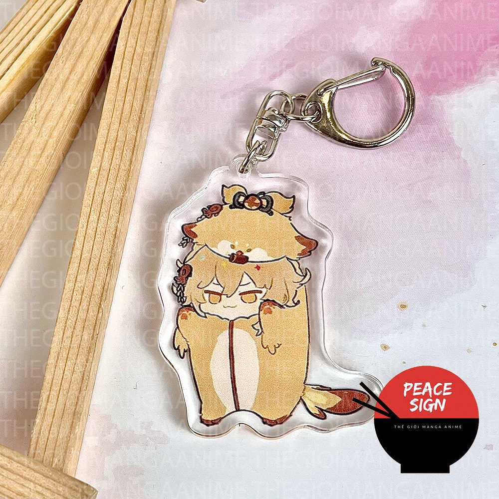 Móc khóa GENSHIN IMPACT game quà tặng chibi mica anime xinh xắn arcylic dễ thương