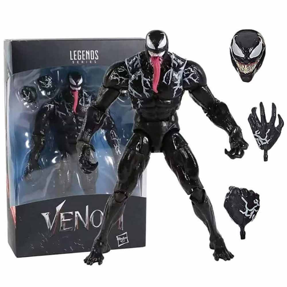Marvel Venom Edward Brock Spider Man Carnage Action Figure Toy Joints Movable Model Doll Toy