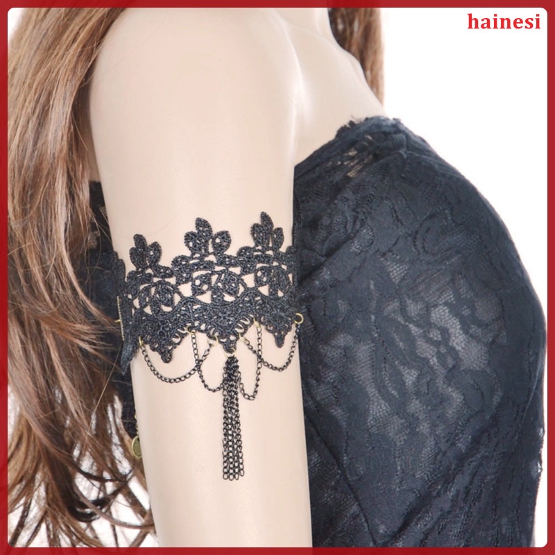 Vòng Đeo Bắp Tay Màu Đen Có Thể Điều Chỉnh Phong Cách Cổ Điển hainesi