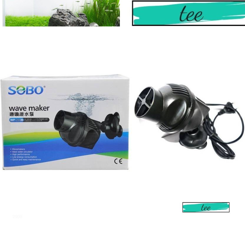Máy Quạt Sobo WP-200M Thổi Luồng Tạo Sóng Dùng 12W, 5000l/h (Hàng Công Ty)