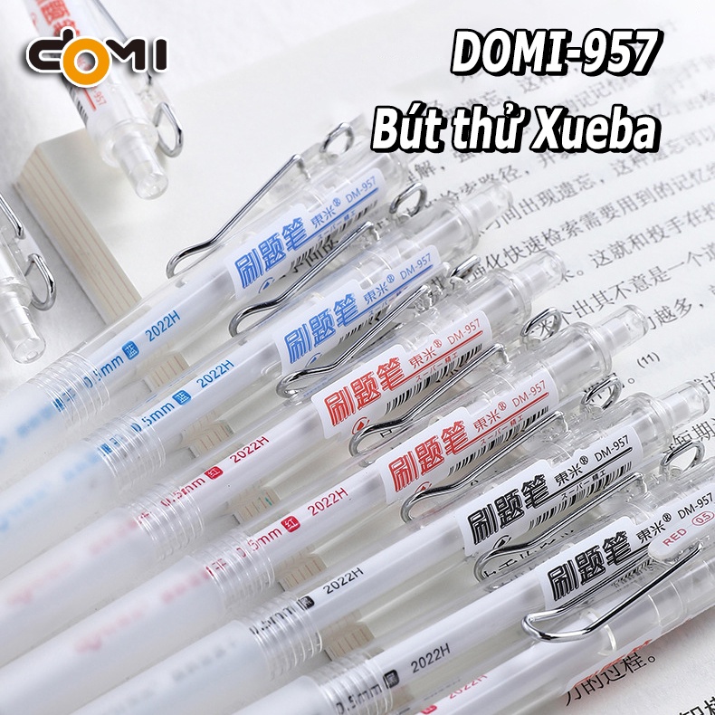 Bút gel DOMI-957, bút ST tip, bút signature cao cấp, đơn giản, sang trọng dành cho học sinh
