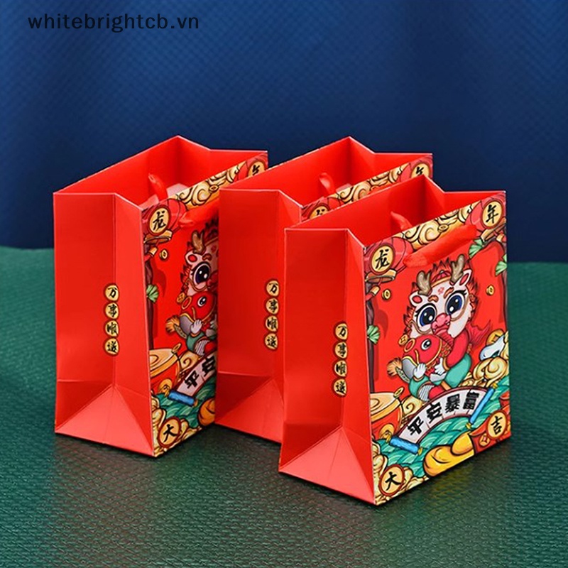 / / Cny Trang Trí / / Túi Gói Kẹo Quà Tặng Năm Con Rồng Phong Cách Trung Hoa gifg Có Tay Cầm Cho Bữa Tiệc.