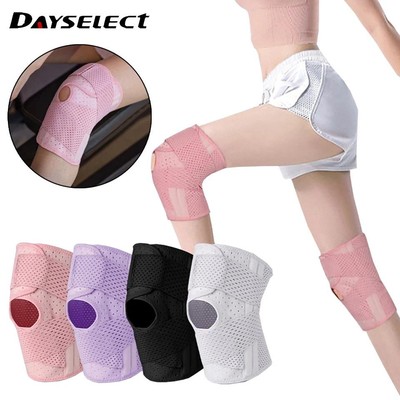 1 Cặp Đệm Bảo Vệ Đầu Gối Co Giãn Hỗ Trợ Luyện Tập Thể Thao Dành Cho Nam Và Nữ