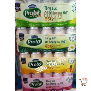 Lốc 4 chai sữa chua uống men sống Vinamilk Probi chai 65ml / 130ml đủ vị