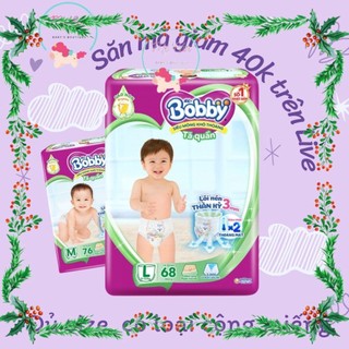 Tã quần Bobby Jumbo M76, L68, XL62, XXL56 Mẫu mới Gạo non