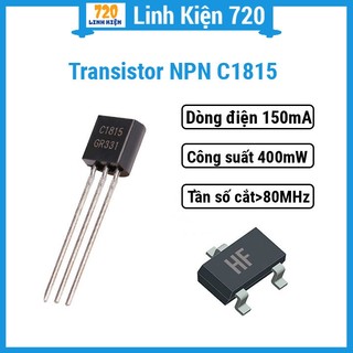 Sản phẩm transistor npn c1815 0.15a-50v, khuếch đại âm thanh