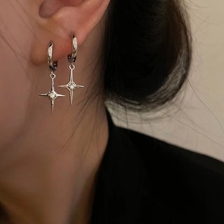Cross Earrings for Girls, New Niche Design, High-end Ear Buckle, Korean Temperament, Cool Style Earrings, Summer Trend