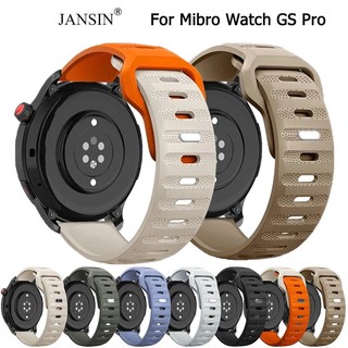 Jansin Ốp Lưng Silicone Có Dây Đeo Cổ Tay Cho Mibro Watch GS Pro
