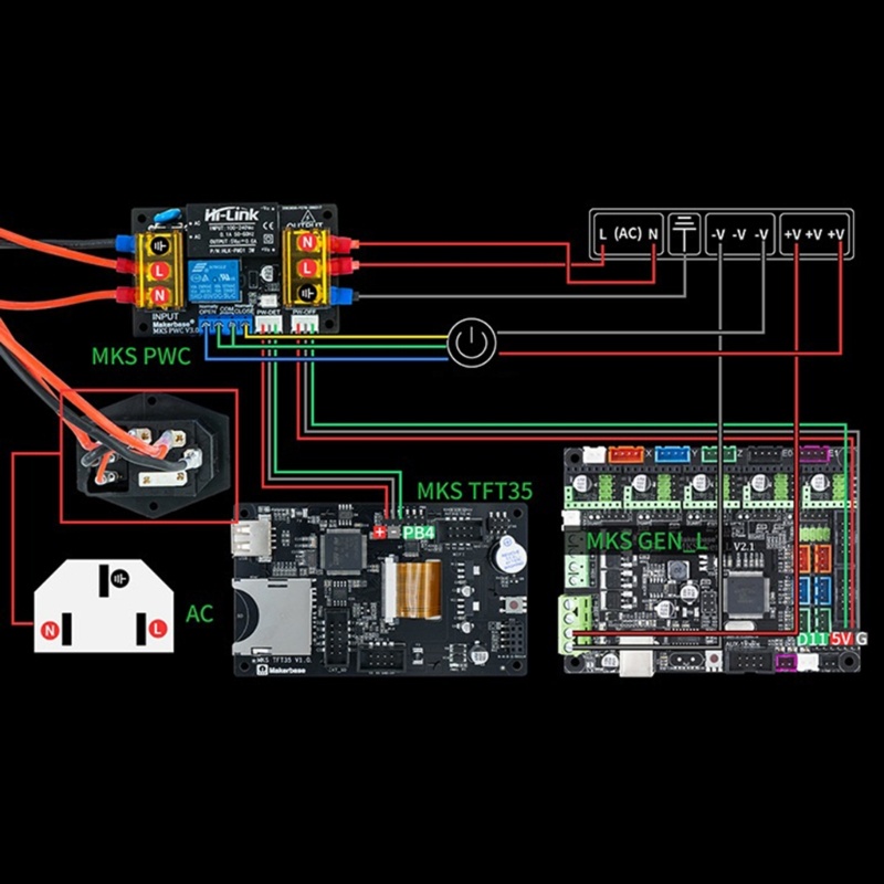 Abana Mô Đun Im Lặng Tự Động mks Pwm 3 0 Cho Máy In 3d