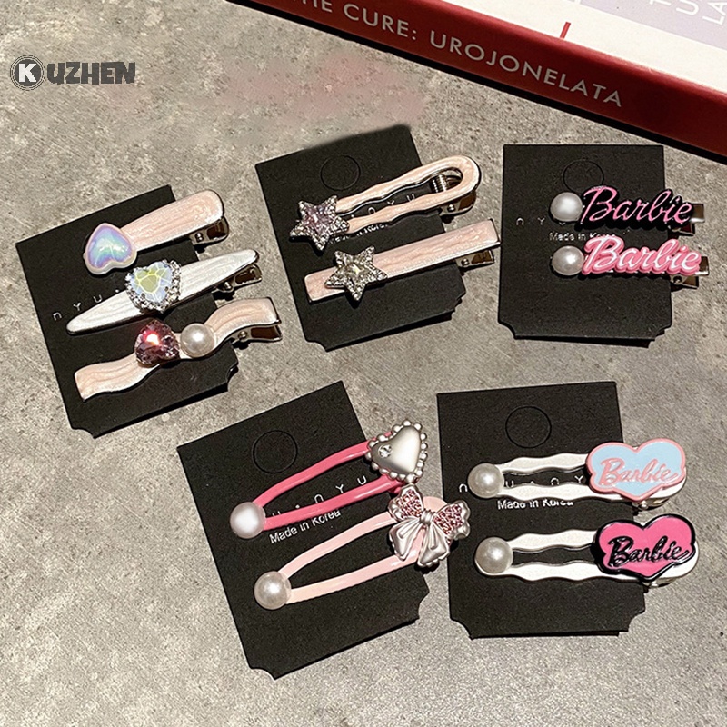 Kuzhen Kẹp Tóc Công Chúa Hình Búp Bê barbie Ngọt Ngào Cá Tính Thời Trang Cho Nữ