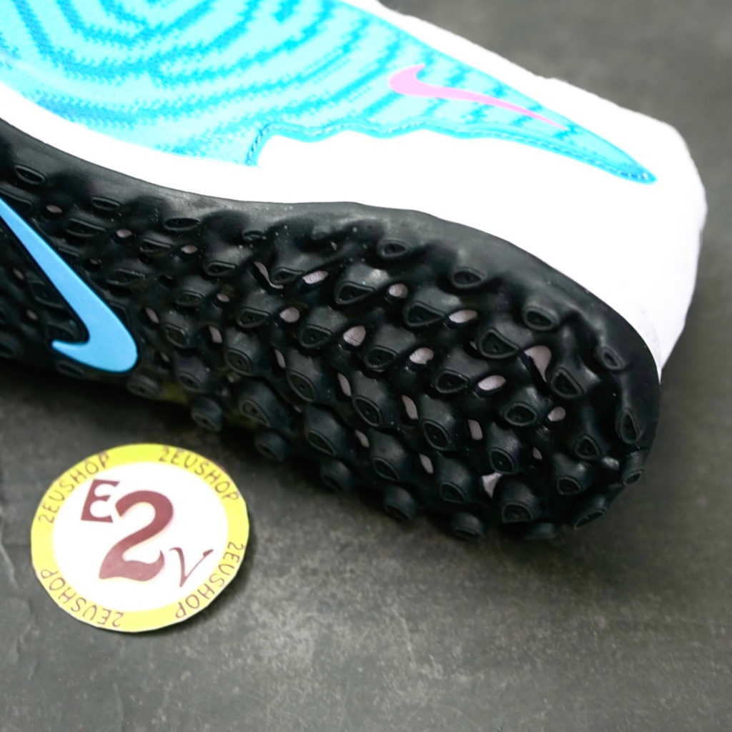 Giày bóng đá Phantom GX Pro Trắng Xanh, giày đá banh cỏ nhân tạo nam đã khâu đế - 2EVSHOP