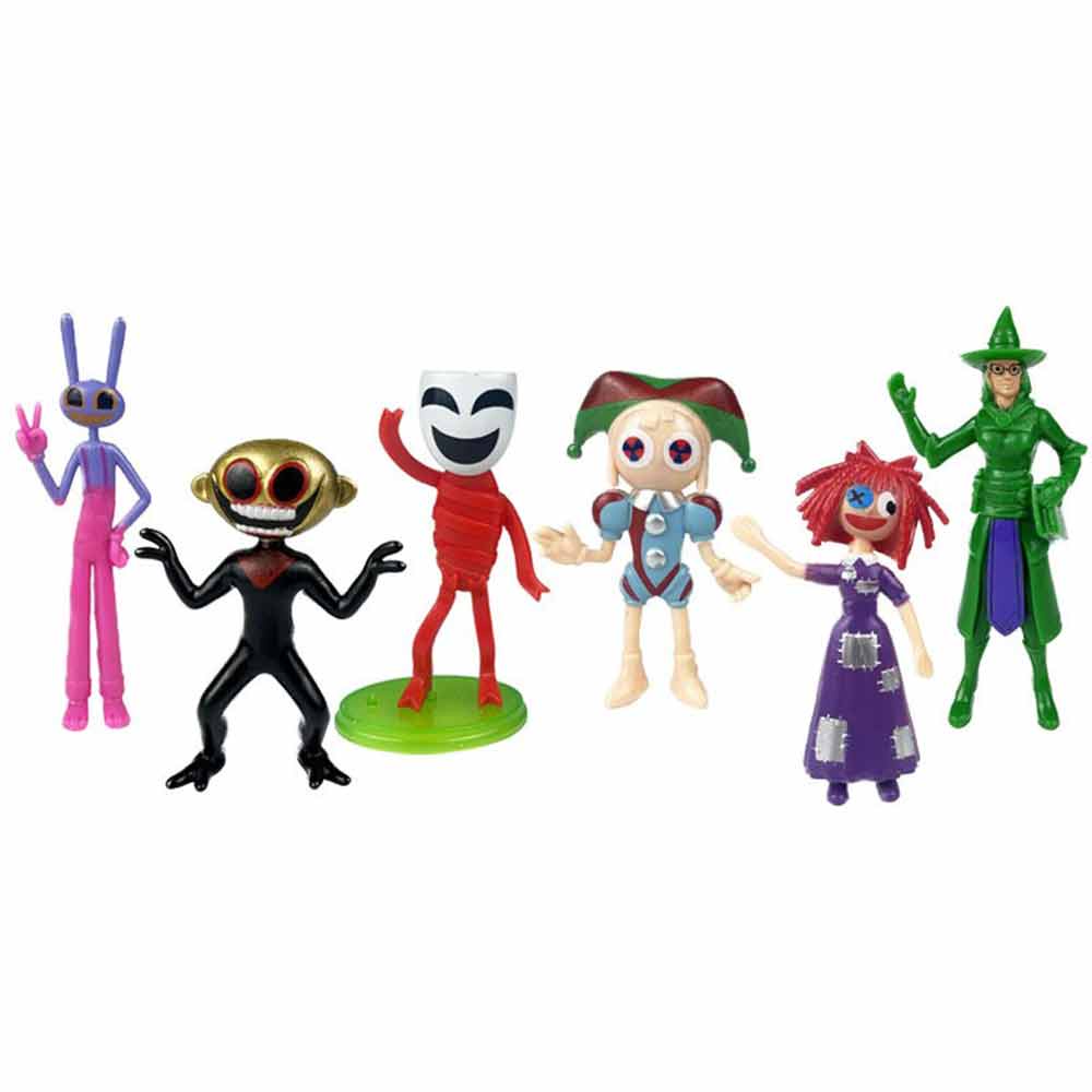 6/12 Pcs Set The Amazing Digital Circus Pomni Jax Anime Pvc Action Figure Model Toys