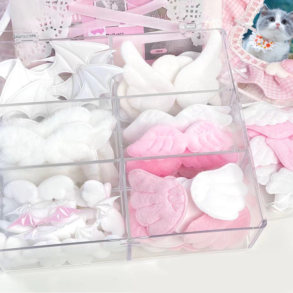 Vỏ Bọc Thẻ Quà Tặng Hình Đôi Cánh Nhồi Bông Màu Hồng Dễ Thương diy