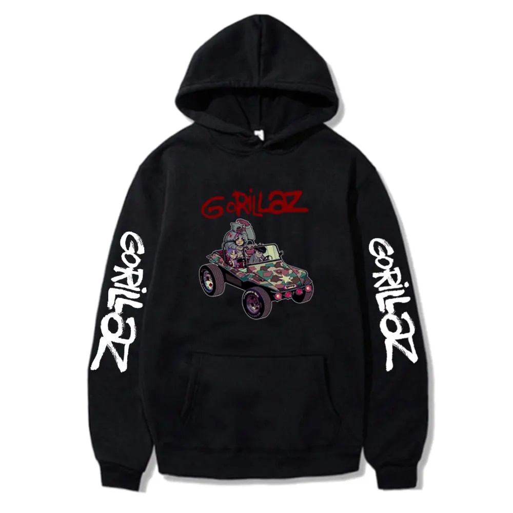 Áo Hoodie In Hình gorillaz Phong Cách retro