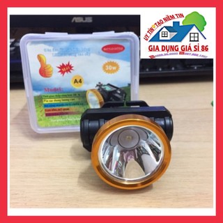 Đèn pin đội đầu A4 30w chiếu xa siêu sáng- kèm sạc và dây đeo