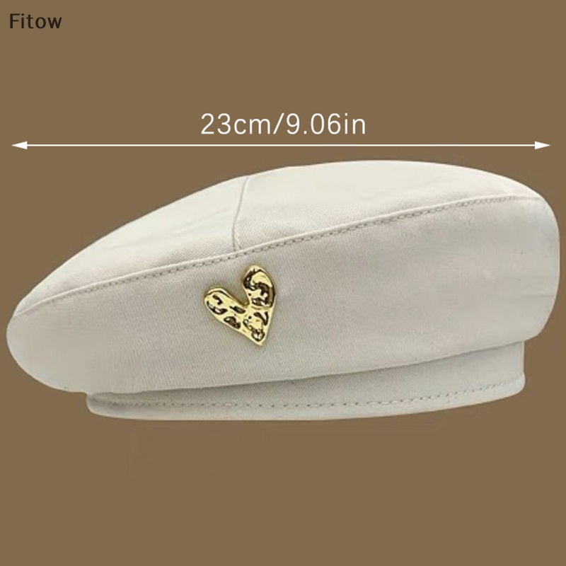 Ftw Mũ beret cotton Kẻ Sọc Caro Phong Cách Quân Đội Pháp Cổ Điển Thu Đông Đường Phố Cho Nữ fe