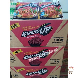 Combo 5 gói mì Koreno Up tôm chua cay 67g
