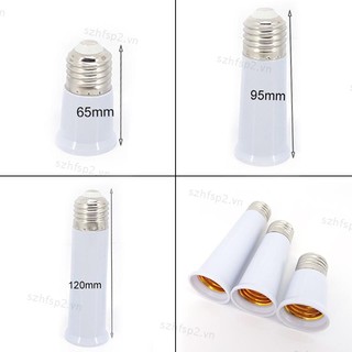Đuôi đèn nối dài chuyển đổi vnh3 65mm 95mm 120mm e27 sang e27