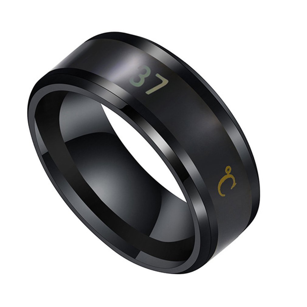 ♛EASY♛Temperature Ring Titanium Steel Intelligent Temperature Sensitive Rings