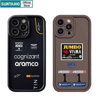 Suntaiho Ốp lưng Iphone  Hàn quốc Đẹp sang chảnh In logo Thời Trang Ốp Điện Thoại Silicon Mềm Chống Sốc Cho Iphone 15 14 12 13 11 Pro Max IP 7 8 Plus Iphon X Xs XR Xs Max Ốp Lưng