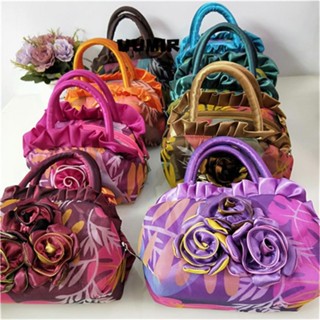 UUMIR Túi Xô Xách Tay Có Khóa Kéo Thêu Hoa Phong Cách Dân Tộc Thích Hợp Làm Quà Tặng Cho Mẹ Bỉm Sữa