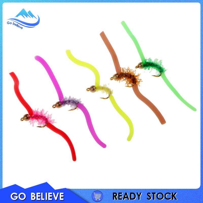 Bộ 5 Mồi Câu Cá An juan Triout Sâu Loại Ruồi 1