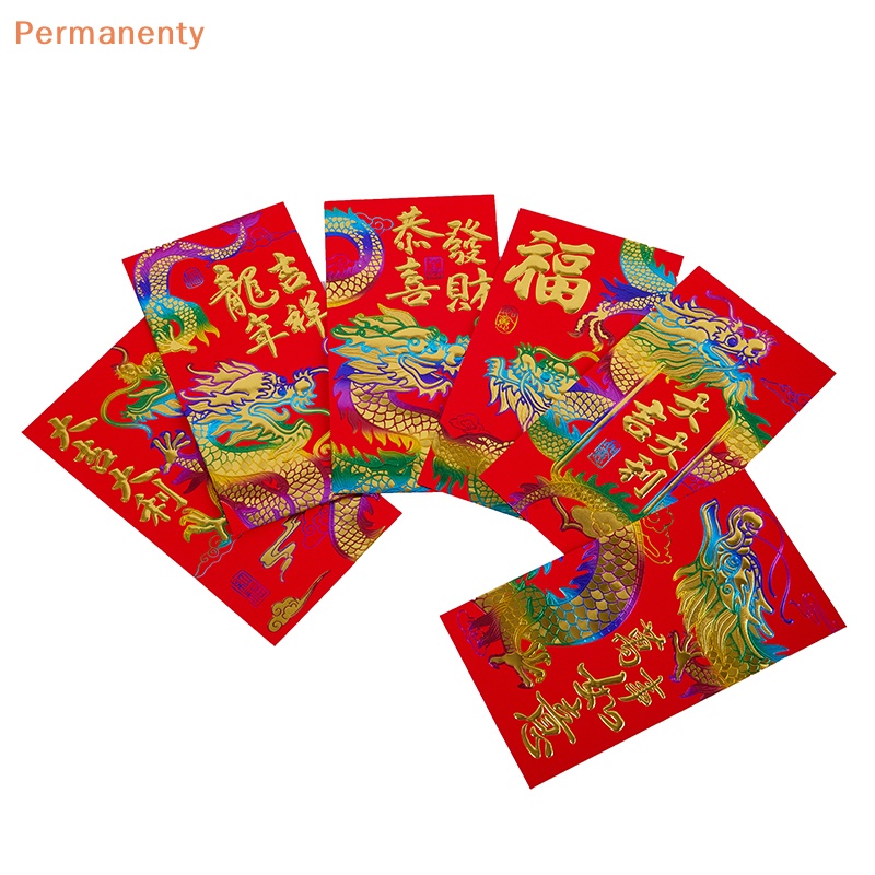 Set 6 Bao Lì Xì Năm Mới 2024 Phong Cách Trung Hoa