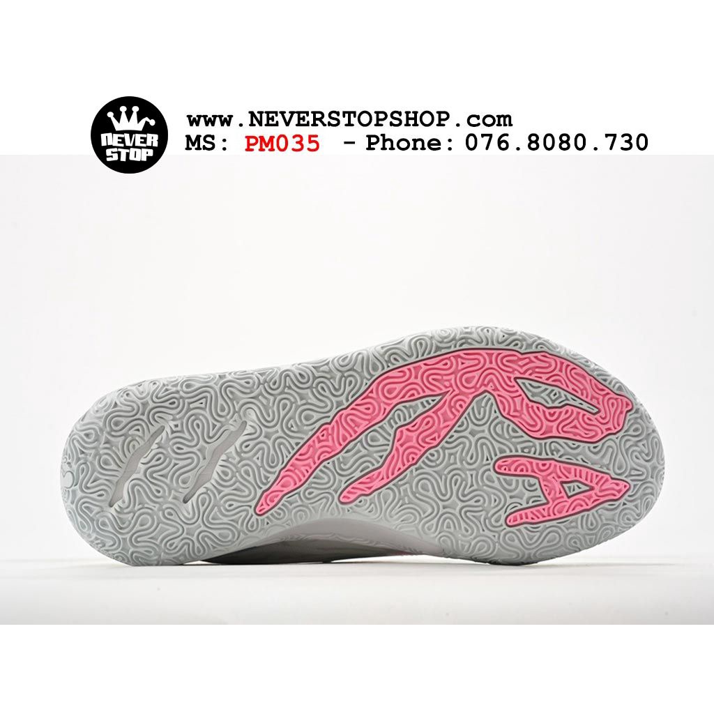 Giày bóng rổ PM MB 03 WHITE MARBLE mẫu mới, đế bám sân chuyên chơi indoor outdoor  | NeverStopShop.com