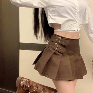 Chân Váy Da pu Lưng Cao Dáng Chữ a Thời Trang Thu Đông Cho Nữ