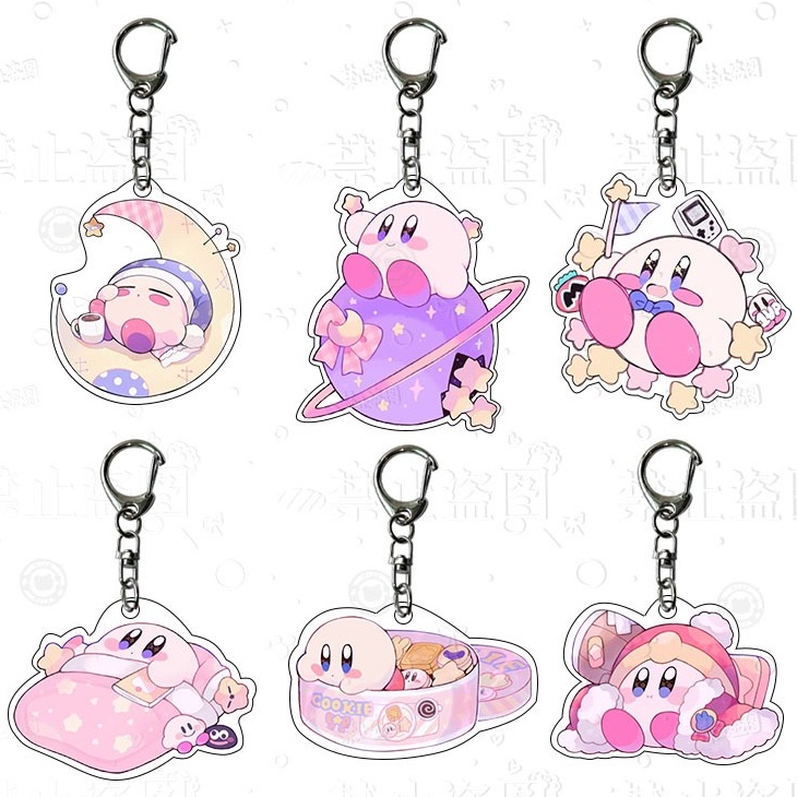 Móc Khóa Nhựa acrylic Hình Kirby 'S dream Dễ Thương