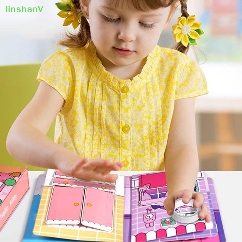 Đồ Chơi Sách Hoạt Hình Kuromi mereti Tự Làm Không Cần Cắt Cho Trẻ Em