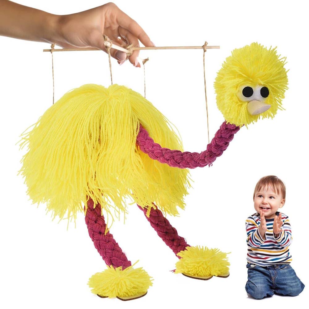 Marionette Ostrich Interactive Bird Puppet Puppet Doll Children Enlightenmen Toy
