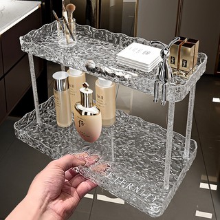 Kệ phòng tắm Kệ mỹ phẩm nhà tắm Acrylic sóng nước 2 tầng
