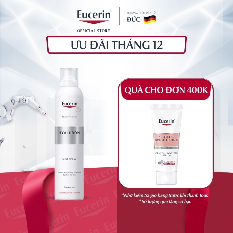 Xịt dưỡng ẩm & giảm nếp nhăn Eucerin Hyaluron Mist Spray 250ml