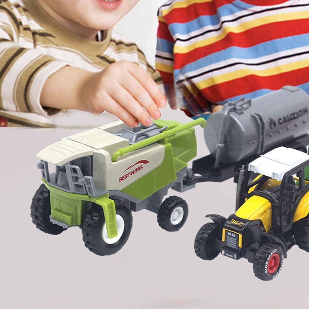Bộ Đồ Ngủ Thời Trang Cá Tính Trẻ Trung| Bộ Đồ Chơi Xe Nông Trại Hạng Nặng Với Khớp Di Chuyển Phù Hợp Làm Quà Hoàn Hảo Cho Bé Trai 1 55 Mẫu Xe Tải die-Cavester harvester Meneast asian