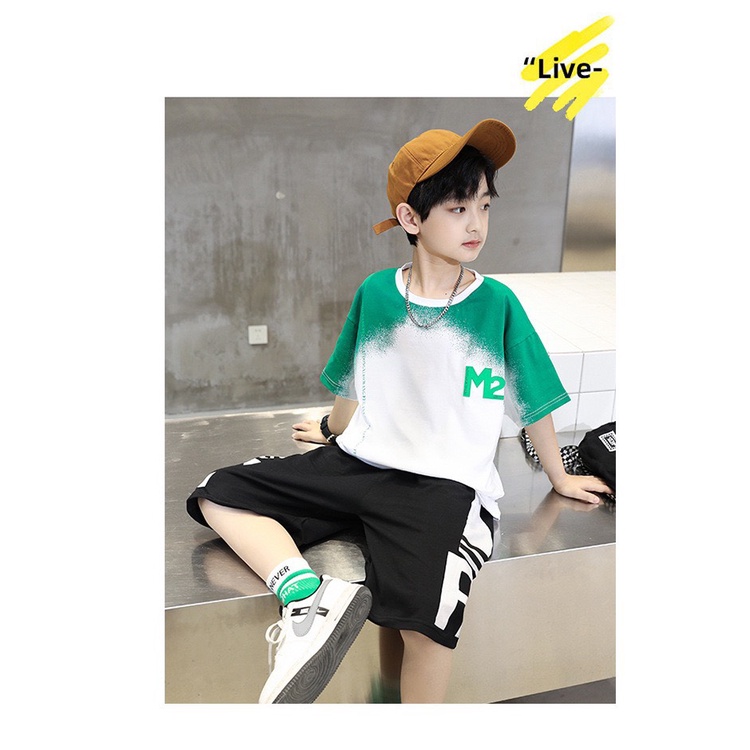 Bộ thun cotton bé trai MM LD2389